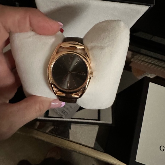 Gucci Horsebit Brown Dial Leather Ladies Watch YA140408 - Picture 3 of 3